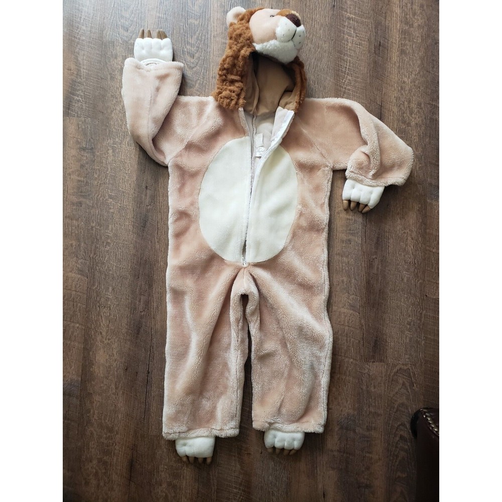 Vintage Kids Small Realistic Lion One Pc Costume